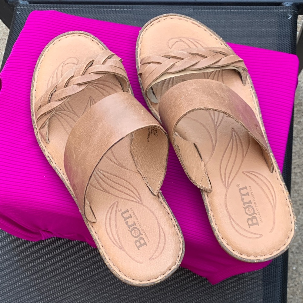 Born Women's Braided Tan Sandals